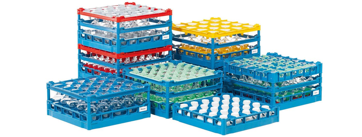 Fries ware washer glass racks